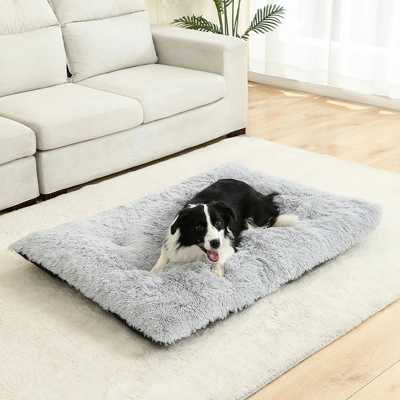 Pluche hondenbed met antislip en opvouwbaar ontwerp | Pawzora