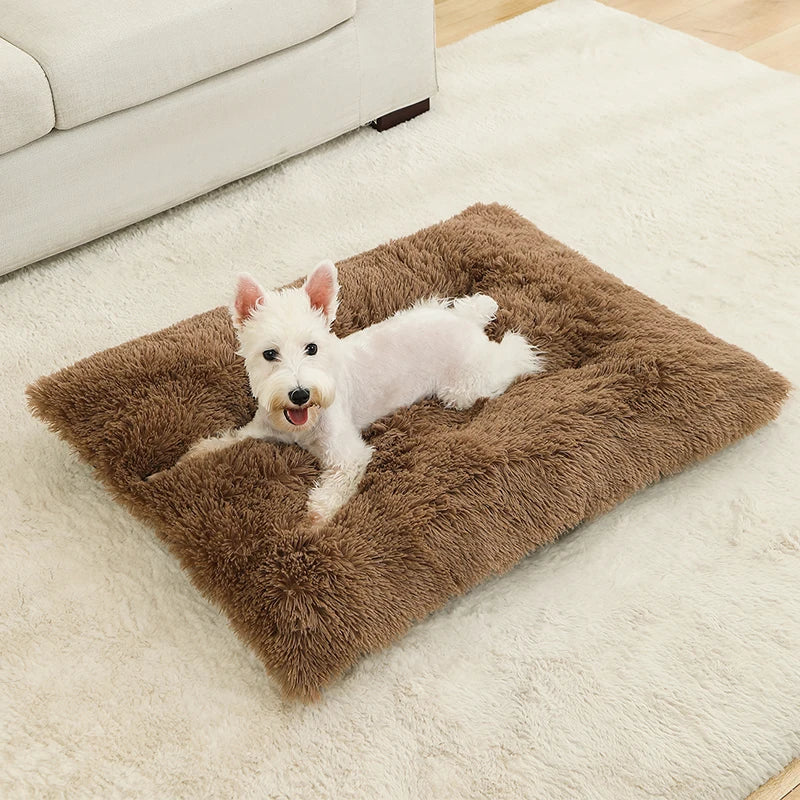 Pluche hondenbed met antislip en opvouwbaar ontwerp | Pawzora