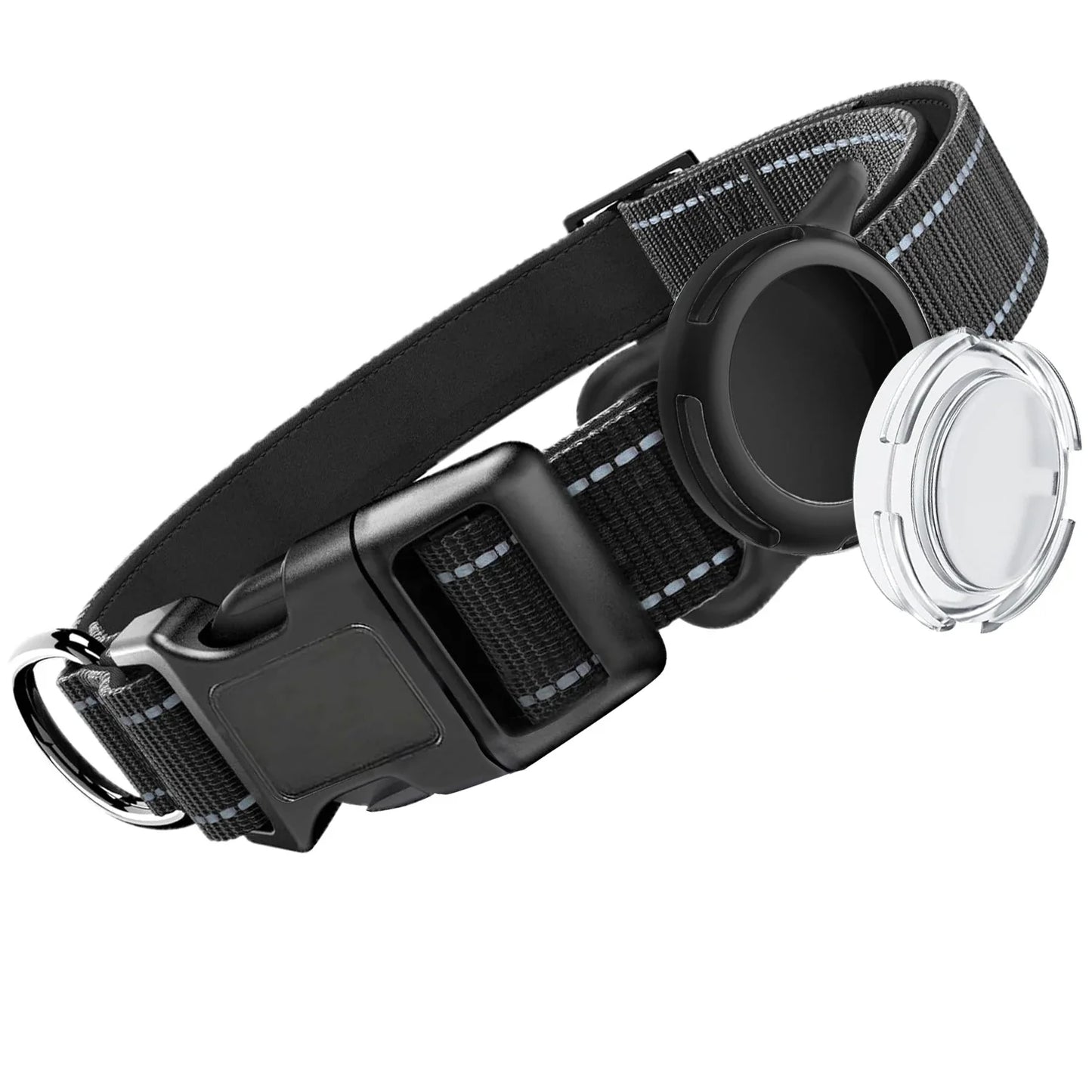 Reflecterende halsband met geïntegreerde AirTag houder | Altorra