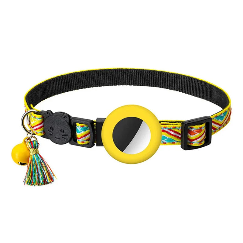 Reflecterende kattenhalsband met geïntegreerde AirTag houder | Traceo