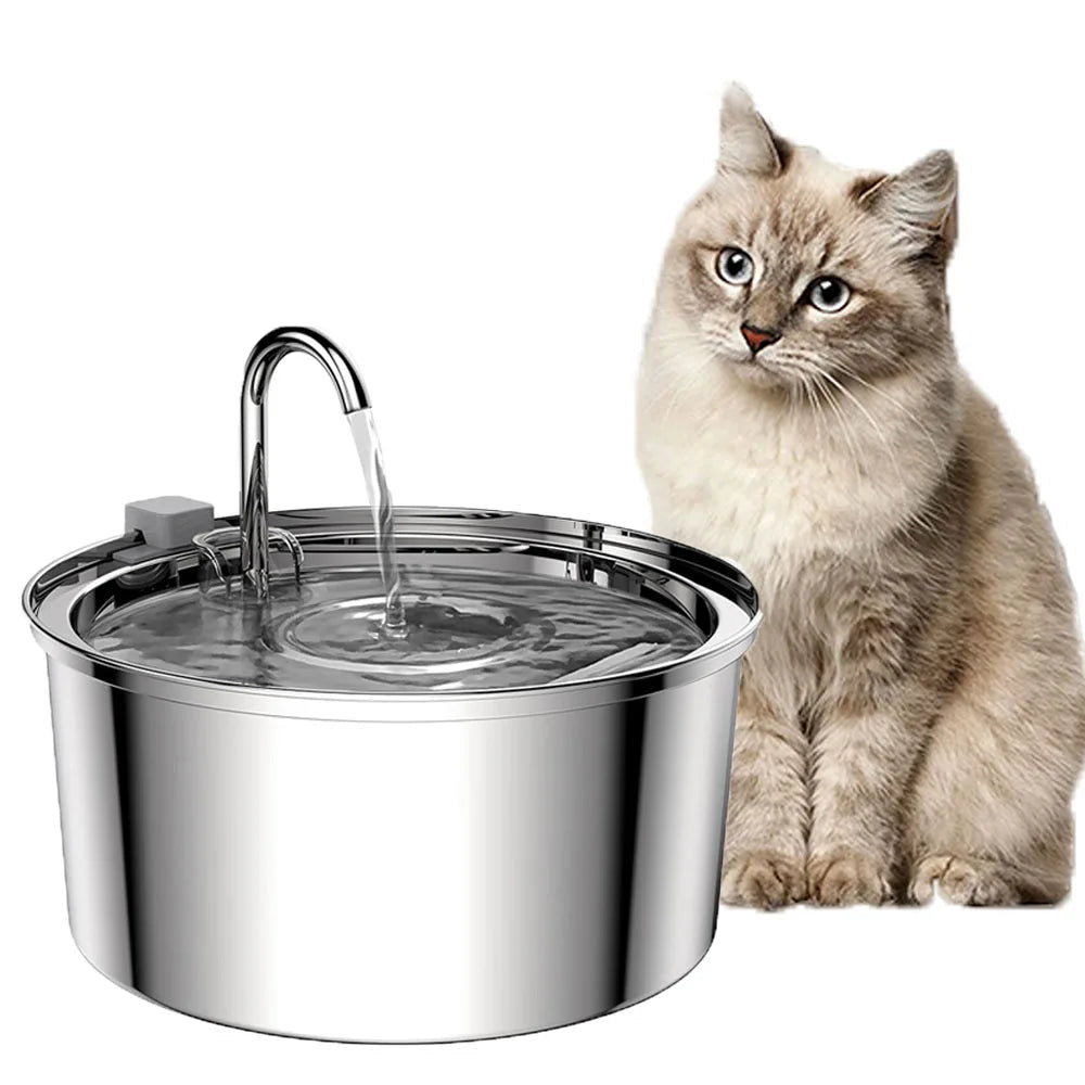 Roestvrijstalen drinkfontein voor katten en honden 3L | Veluna