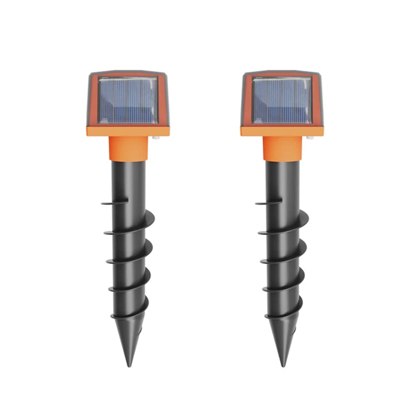 Ultrasone mollenverjager op zonne-energie met grondtrilling | SonicRoot