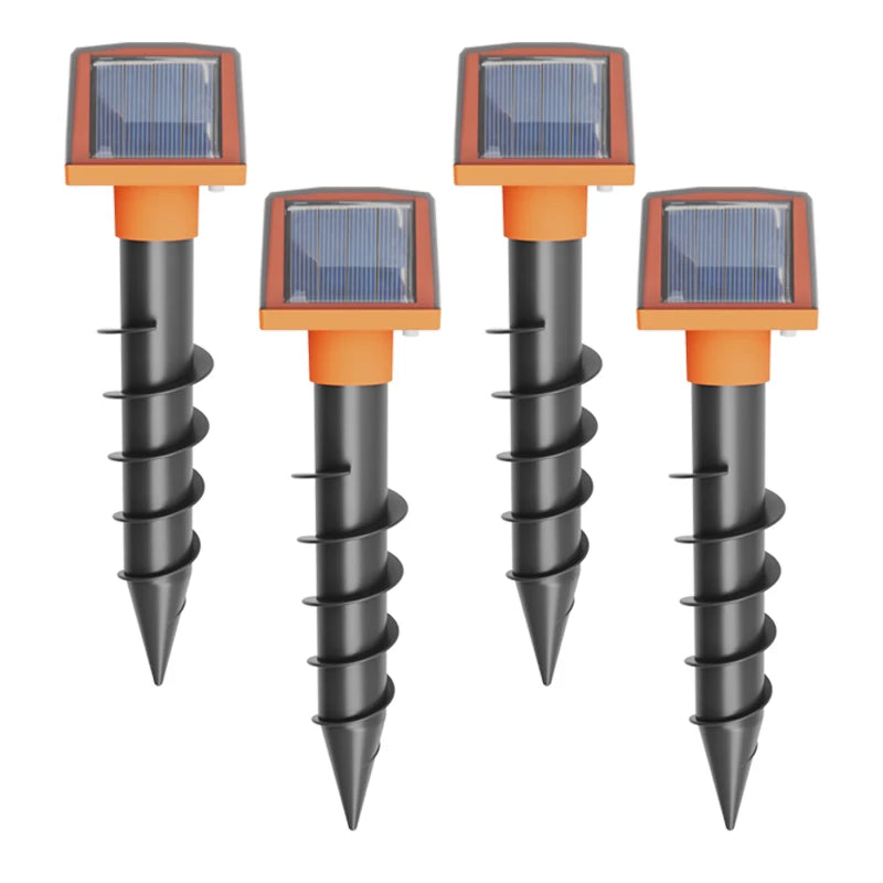 Ultrasone mollenverjager op zonne-energie met grondtrilling | SonicRoot