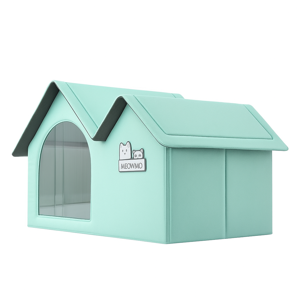 Verkoelend hondenhuis met frame voor warme zomerdagen | IceDwell