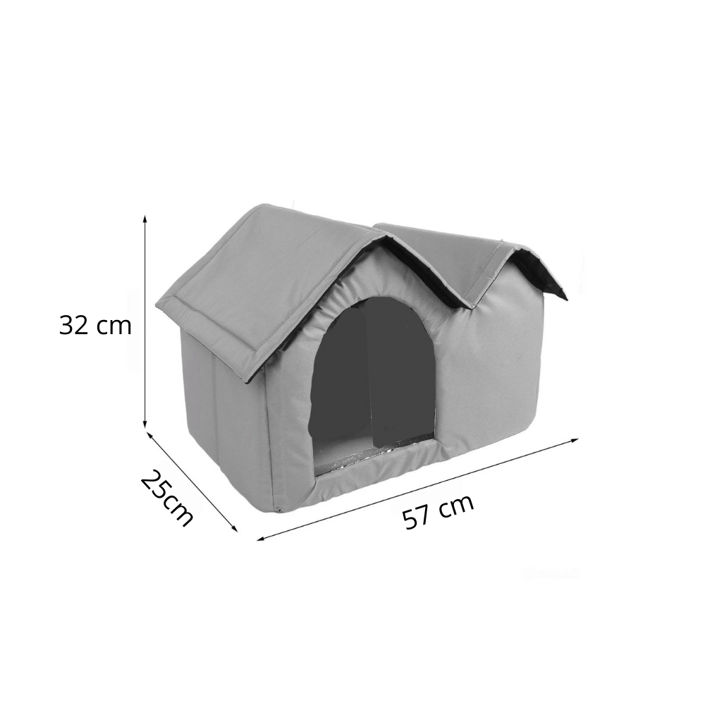 Verkoelend kattenhuis met ijsvakken en ademend design | CooliFur