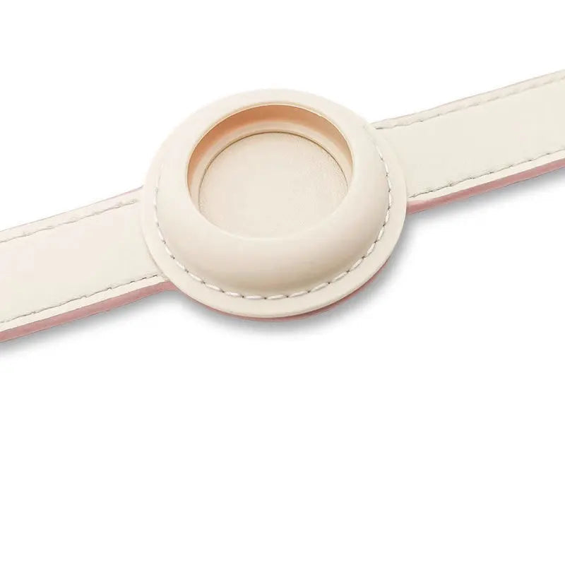 Verstelbare AirTag hondenhalsband van kunstleer | Locaro