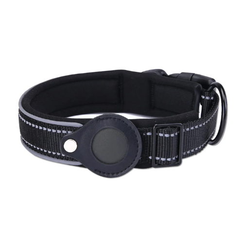 Verstelbare halsband met AirTag houder voor honden | Nuvin