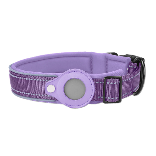 Verstelbare halsband met AirTag houder voor honden | Nuvin