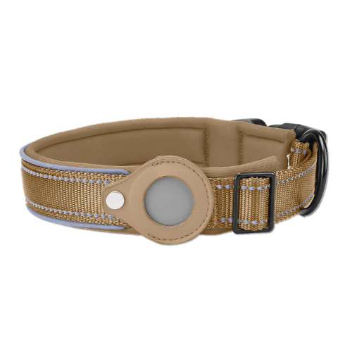 Verstelbare halsband met AirTag houder voor honden | Nuvin