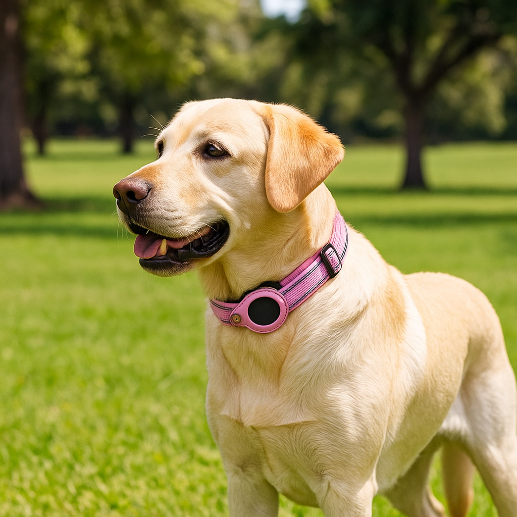 Verstelbare halsband met AirTag houder voor honden | Nuvin