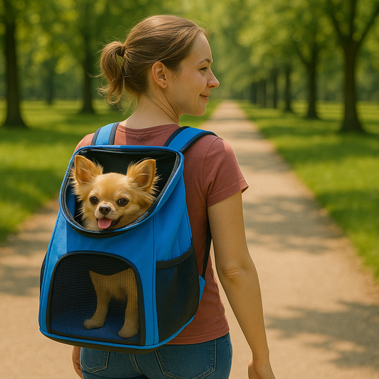 Ademende hondenrugzak voor wandelen en reizen | AirPack