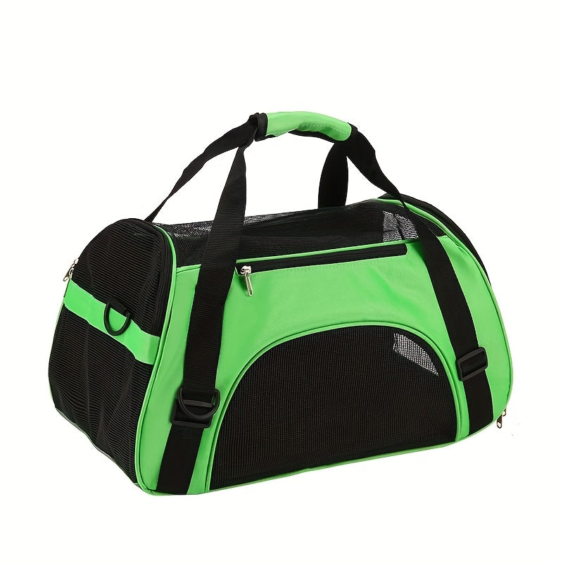 Ademende hondentas met ventilatiepanelen en draagriem | Tailgo Bag