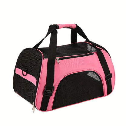 Ademende hondentas met ventilatiepanelen en draagriem | Tailgo Bag