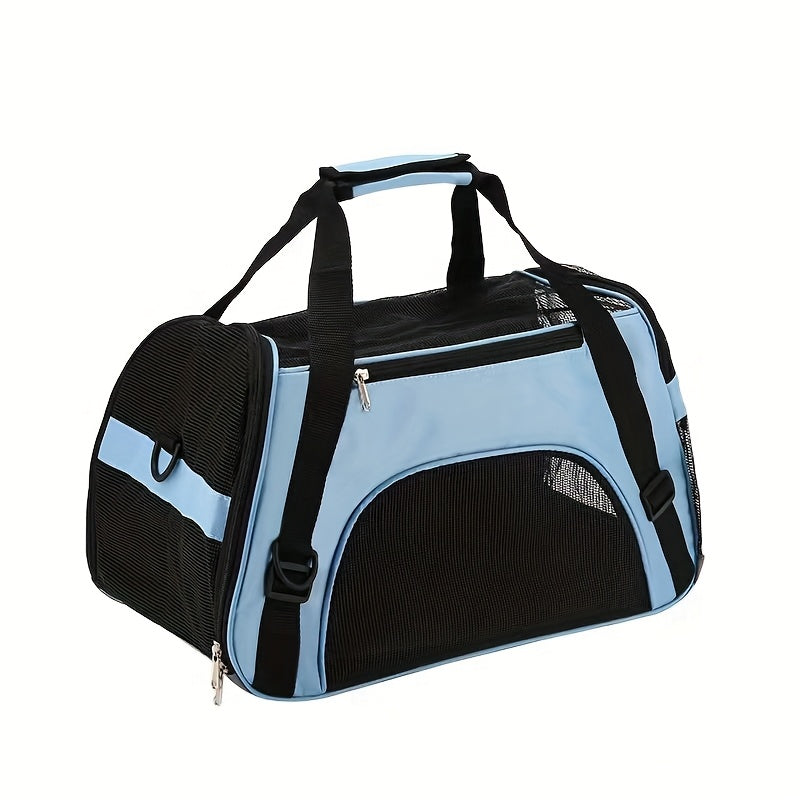 Ademende hondentas met ventilatiepanelen en draagriem | Tailgo Bag