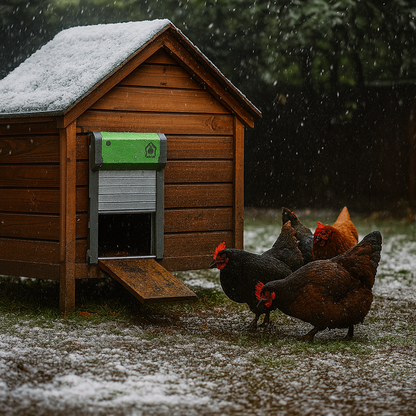 Automatisch kippenluik met afstandsbediening en lichtsensor  CluckMate