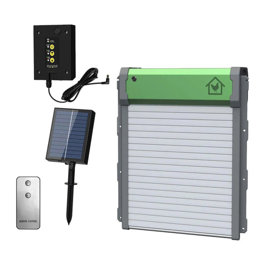 Automatisch kippenluik met afstandsbediening en lichtsensor | CluckMate