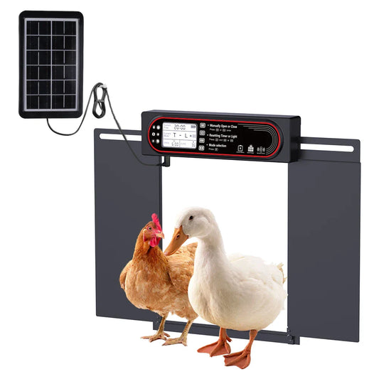 Automatisch kippenluik met zonnepaneel en afstandsbediening | HenSlide