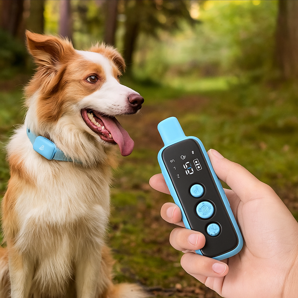 Hondenhalsband met tril piep en afstandsbediening voor honden | Trazino