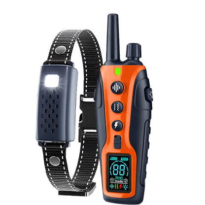 Hondenhalsband met trilling geluid en licht voor training | Dogivox