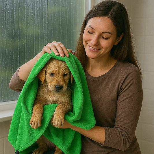 Hondenhanddoek absorberend sneldrogend microvezel voor honden | Drapa