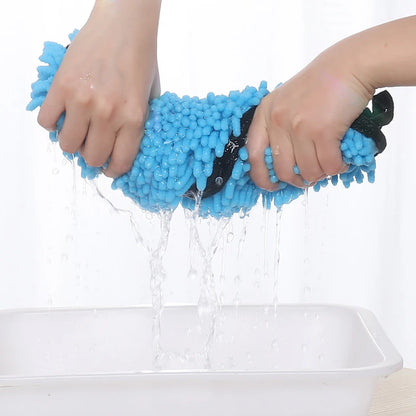Hondenhanddoek met insteekzakken voor droging | PawDry Grip