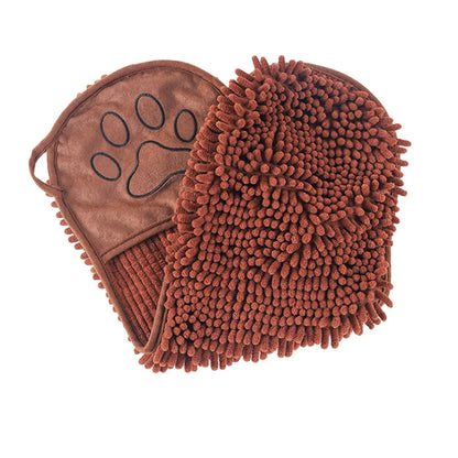 Hondenhanddoek met insteekzakken voor droging | PawDry Grip