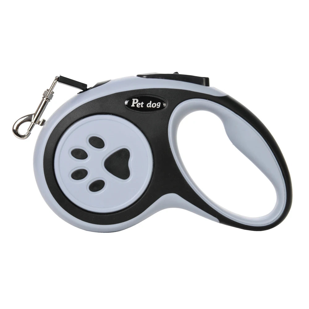 Hondenriem met automatische oprolfunctie 3-5 meter nylon | Pawlon