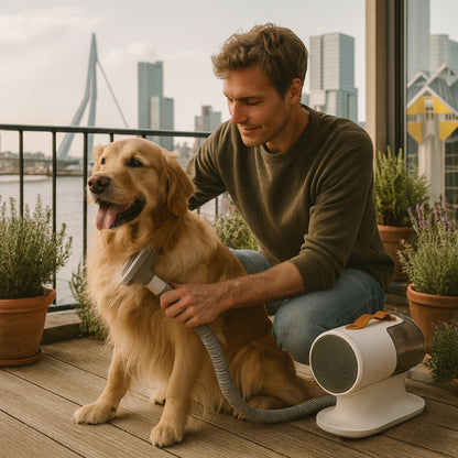 Hondentrimset met opvangsysteem en verzorgingsaccessoires | Dogvac