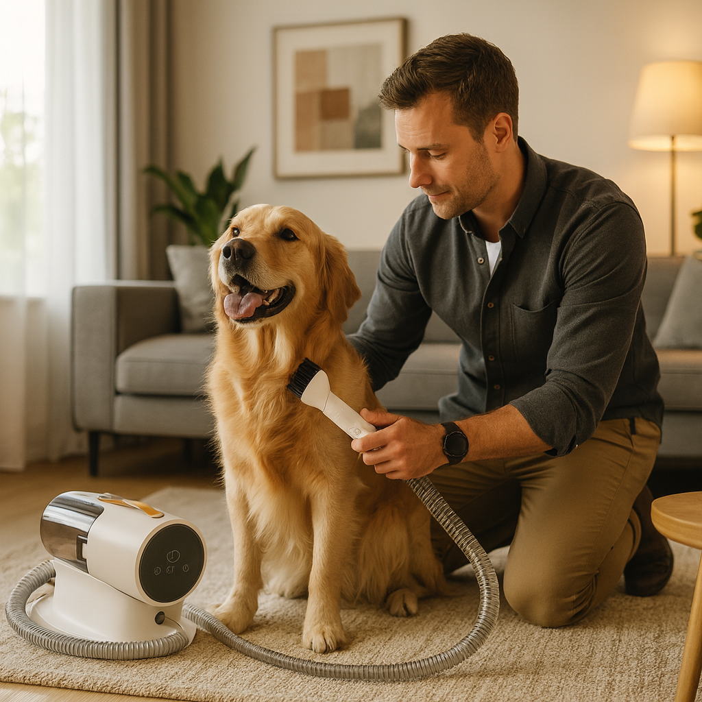 Hondentrimset met opvangsysteem en verzorgingsaccessoires | Dogvac