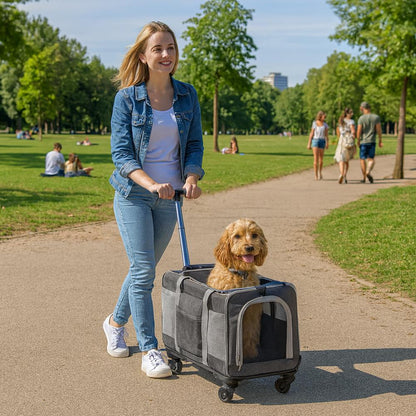 Hondentrolley opvouwbaar met ademend ontwerp voor reizen | PetVoy