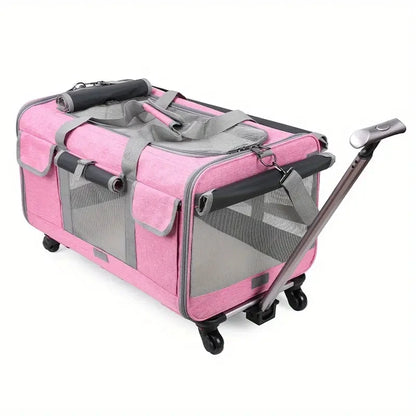Kattenbuggy met dubbele compartimenten voor vervoer | Felano