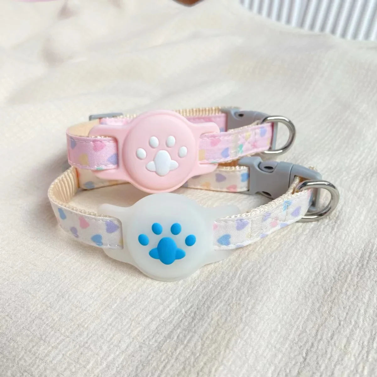 Kattenhalsband met airtag-houder en riem Tagilo Pro