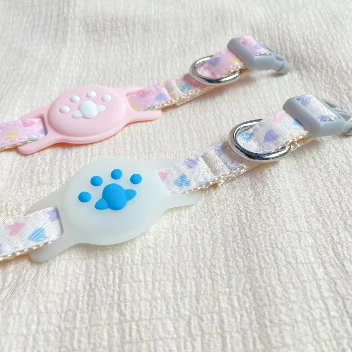 Kattenhalsband met airtag-houder en riem Tagilo Pro