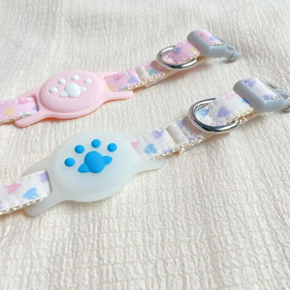 Kattenhalsband met airtag-houder en riem Tagilo Pro