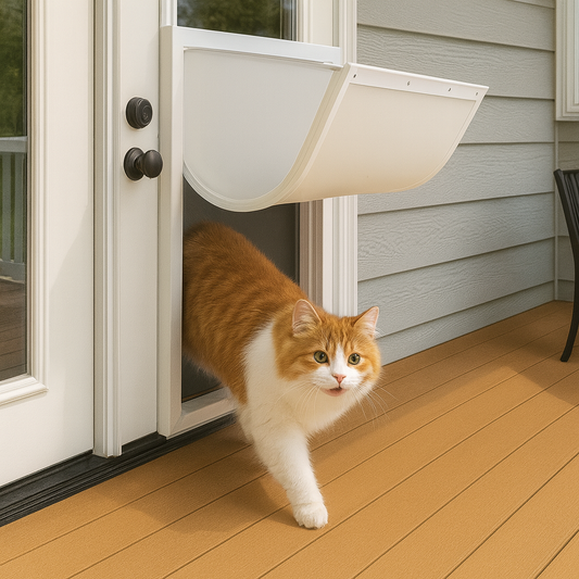 Kattenluik met stille sluiting en duurzaam ABS materiaal
