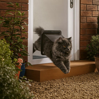 Kattenluik met vliegengaas tegen insecten en vliegen | Flapzo
