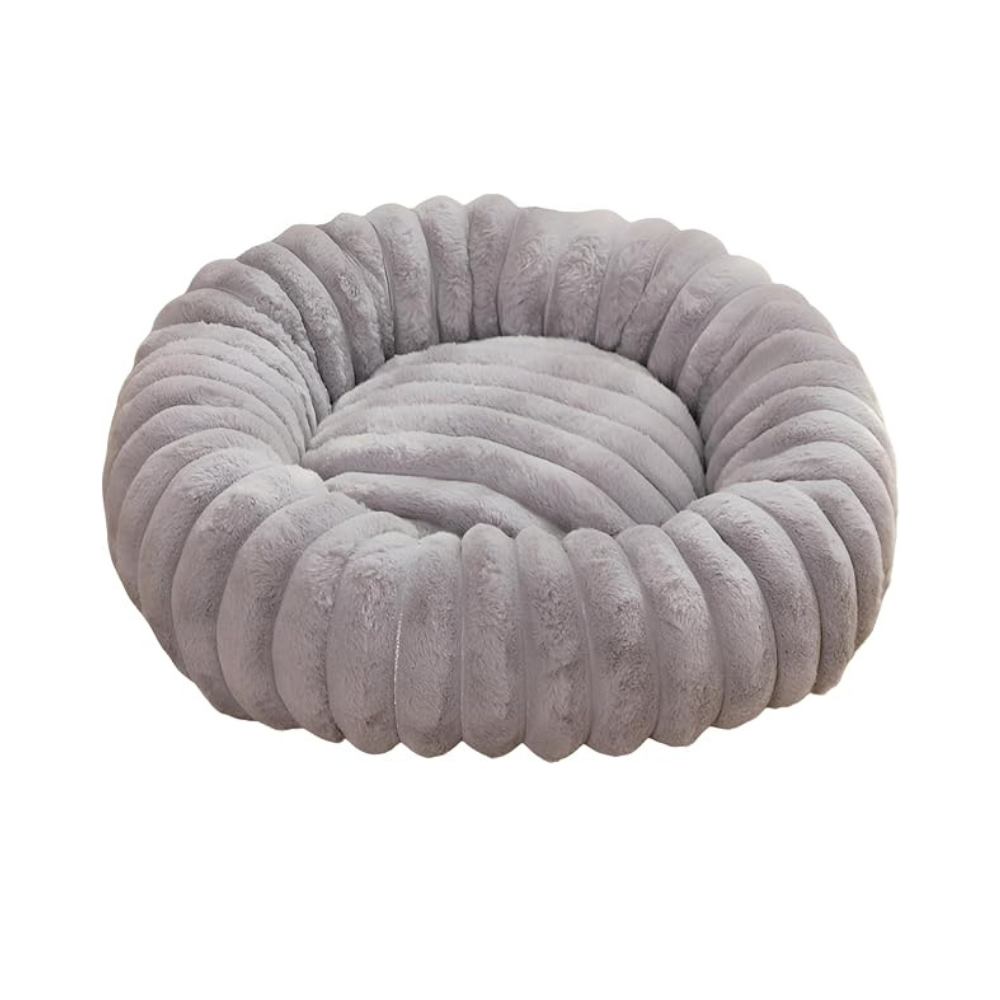 Kattenmand rond pluche design met stevige randen | Cattie
