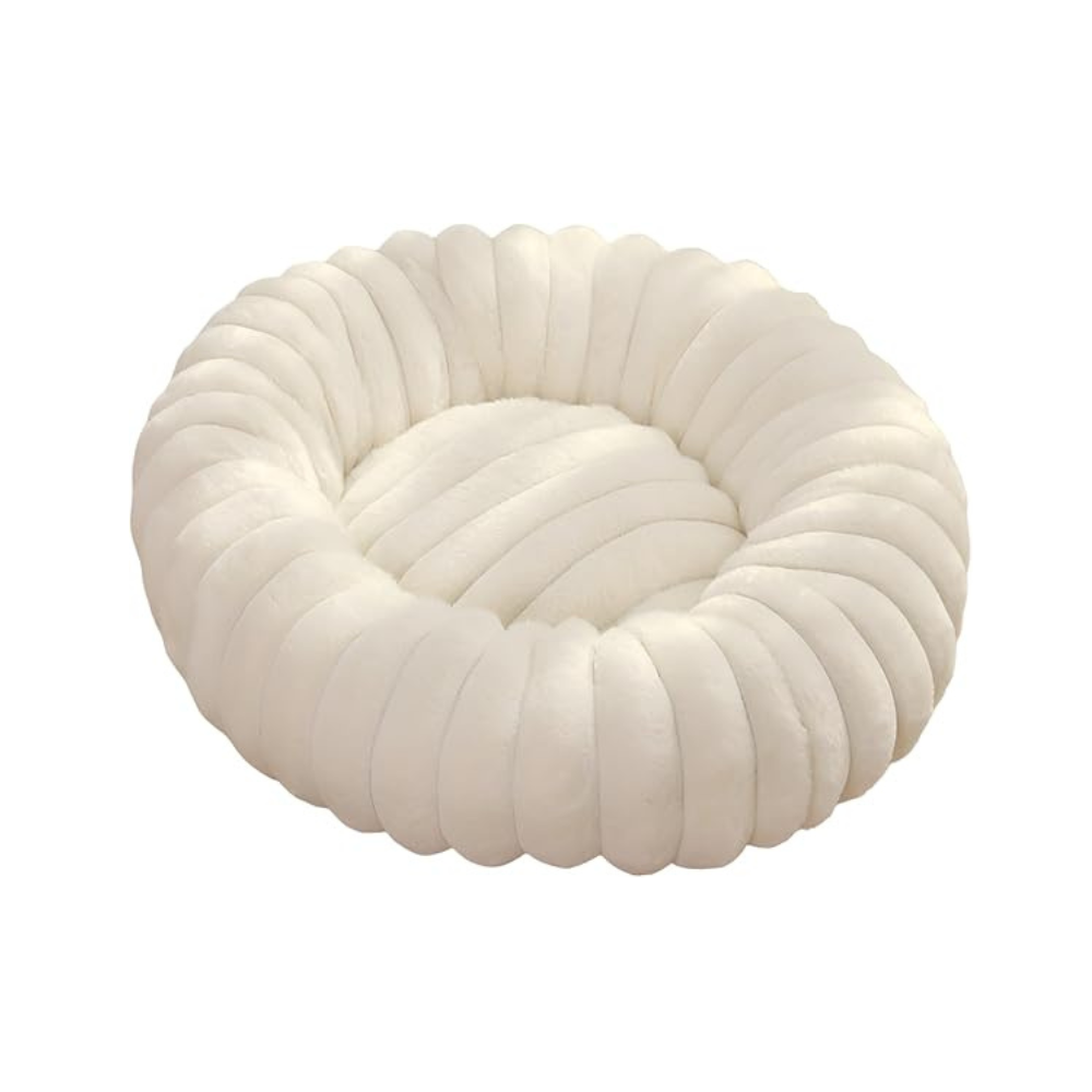 Kattenmand rond pluche design met stevige randen | Cattie