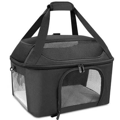 Kattenreistas met drie ingangen en ademend ontwerp | Mobibag