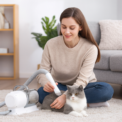 Kattentondeuse met haaropvang en stofzuigerfunctie | Groomiq