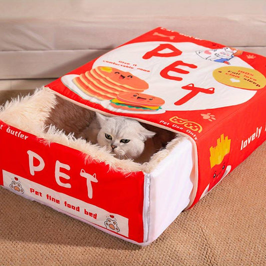Liesje kattenbed | Comfortabel bed voor katten van pluche
