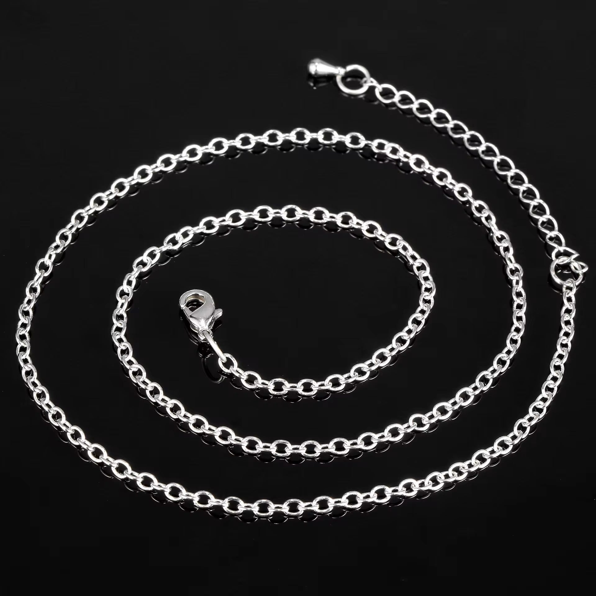 Lissy | Zilveren Kattenketting met Hartvormige Hanger