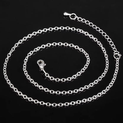 Lissy | Zilveren Kattenketting met Hartvormige Hanger