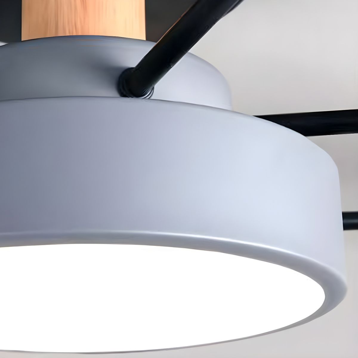 Plafondlamp Met LED Half Inbouw Modern Woonkamer | Macora