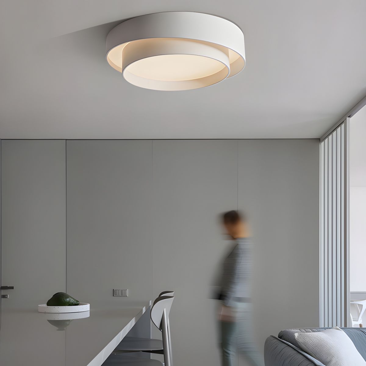 Plafondlamp Met LED Metaal Rond Scandinavische Stijl | Orsian