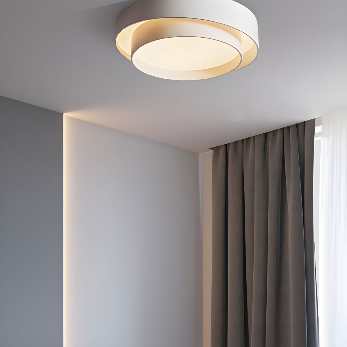 Plafondlamp Met LED Metaal Rond Scandinavische Stijl | Orsian
