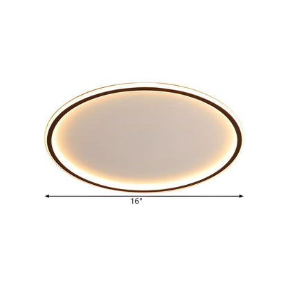 Plafondlamp Scandinavisch Met LED Dimbaar Vlakke Montage | Zeyric