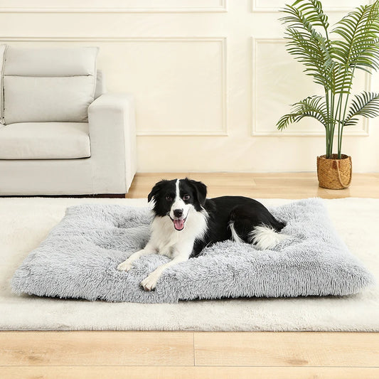 Pluche hondenbed met antislip en opvouwbaar ontwerp | Pawzora