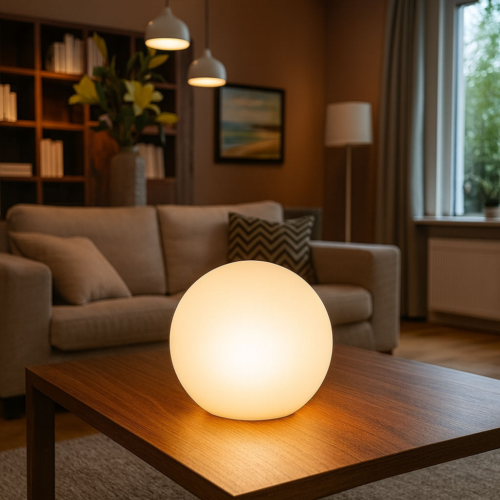 Tafellamp Draadloze LED Bol Sfeerverlichting Oplaadbaar | Zenari