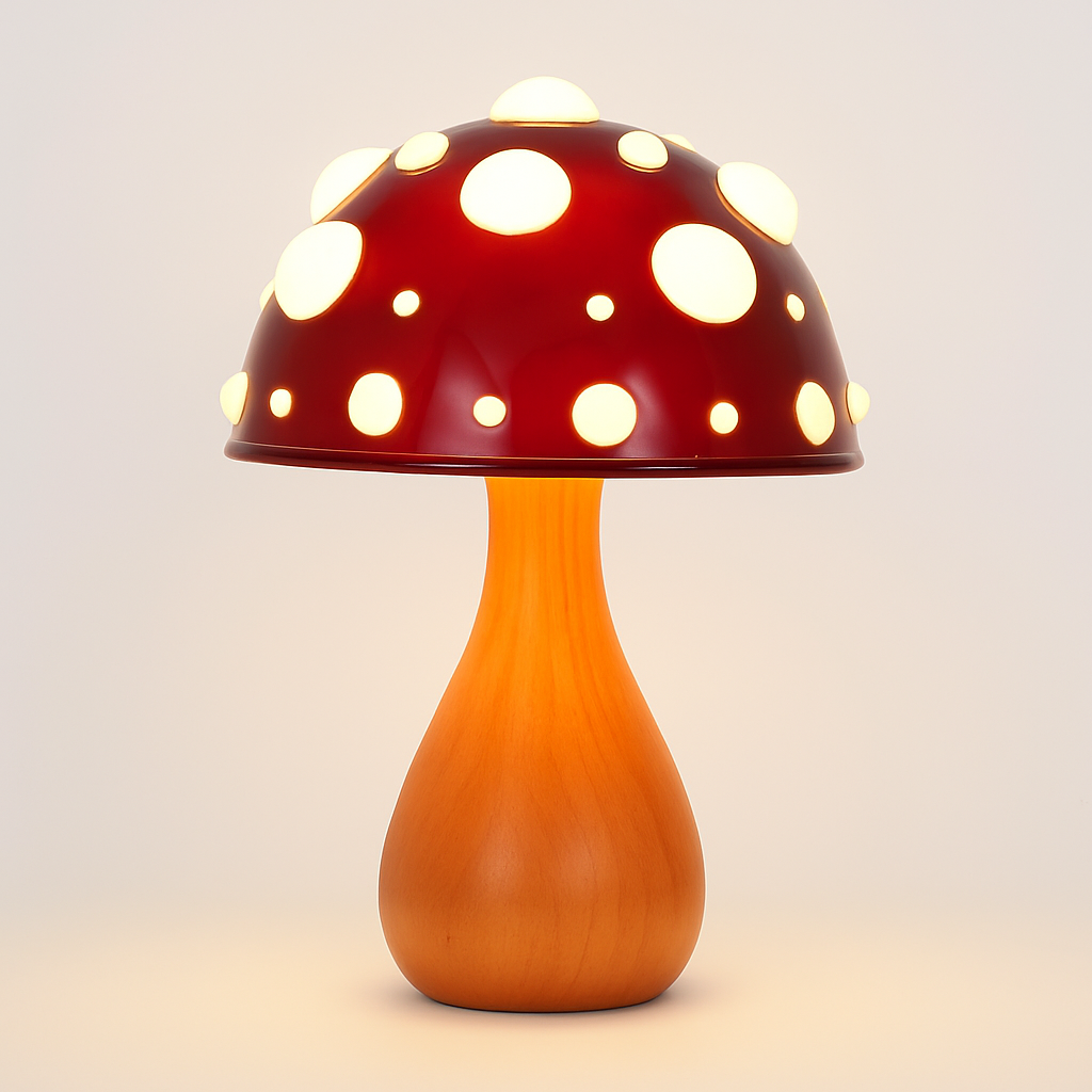 Tafellamp LED Paddenstoelontwerp met Warm Wit Licht | Liora